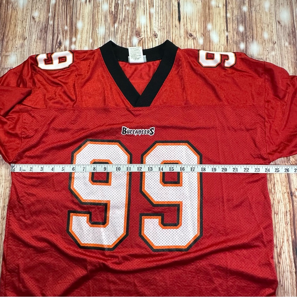 VTG Reebok NFL Equipment Tampa Bay Buccaneers Warren Sapp Jersey Men's Size XL - Picture 7 of 13